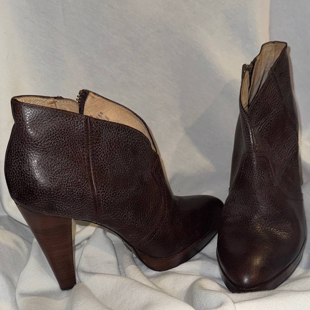 Frye Dark Brown All Leather Boots